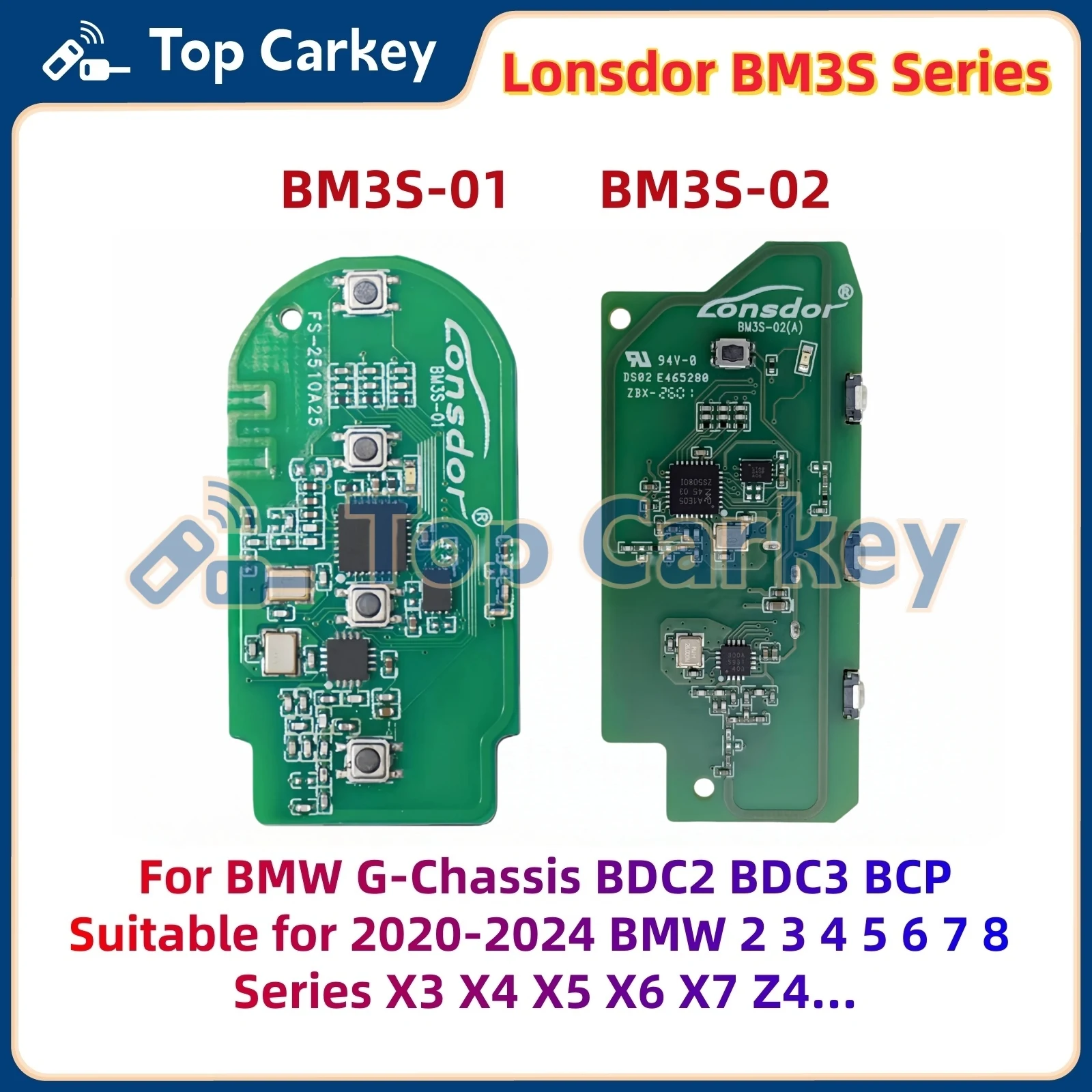 Lonsdor BM3S BM3S-01 BM3S-02 Universal Smart PCB Used for BMW G-Chassis BDC2 BDC3 BCP for 2 3 4 5 6 7 8 Series X3 X4 X5 X6
Lonsdor BM3S BM3S-01 BM3S-02 Universal Smart PCB Used for BMW G-Chassis BDC2 BDC3 BCP for 2 3 4 5 6 7 8 Series X3 X4 X5 X6