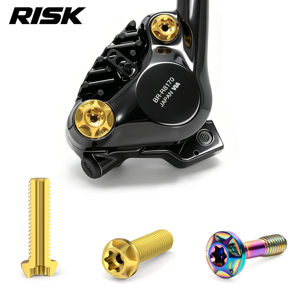 RISK Bicycle Titanium Alloy Caliper Locking Screws Oil Circuit Screw for Shimano R4770/7070/8070/7170/8170 Hydraulic Disc Brake
RISK Bicycle Titanium Alloy Caliper Locking Screws Oil Circuit Screw for Shimano R4770/7070/8070/7170/8170 Hydraulic Disc Brake