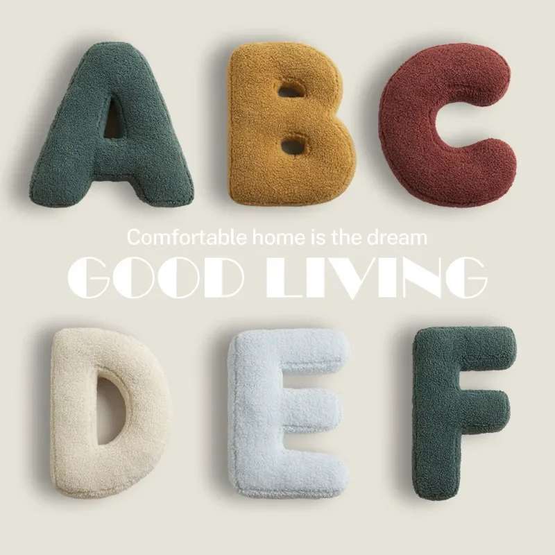 Ins 26 English Letters Plush Throw Pillow Stuffed Kids Toys Dolls Sofa Cushion Soft Room Decor Shooting Props for Children Gifts
Ins 26 English Letters Plush Throw Pillow Stuffed Kids Toys Dolls Sofa Cushion Soft Room Decor Shooting Props for Children Gifts