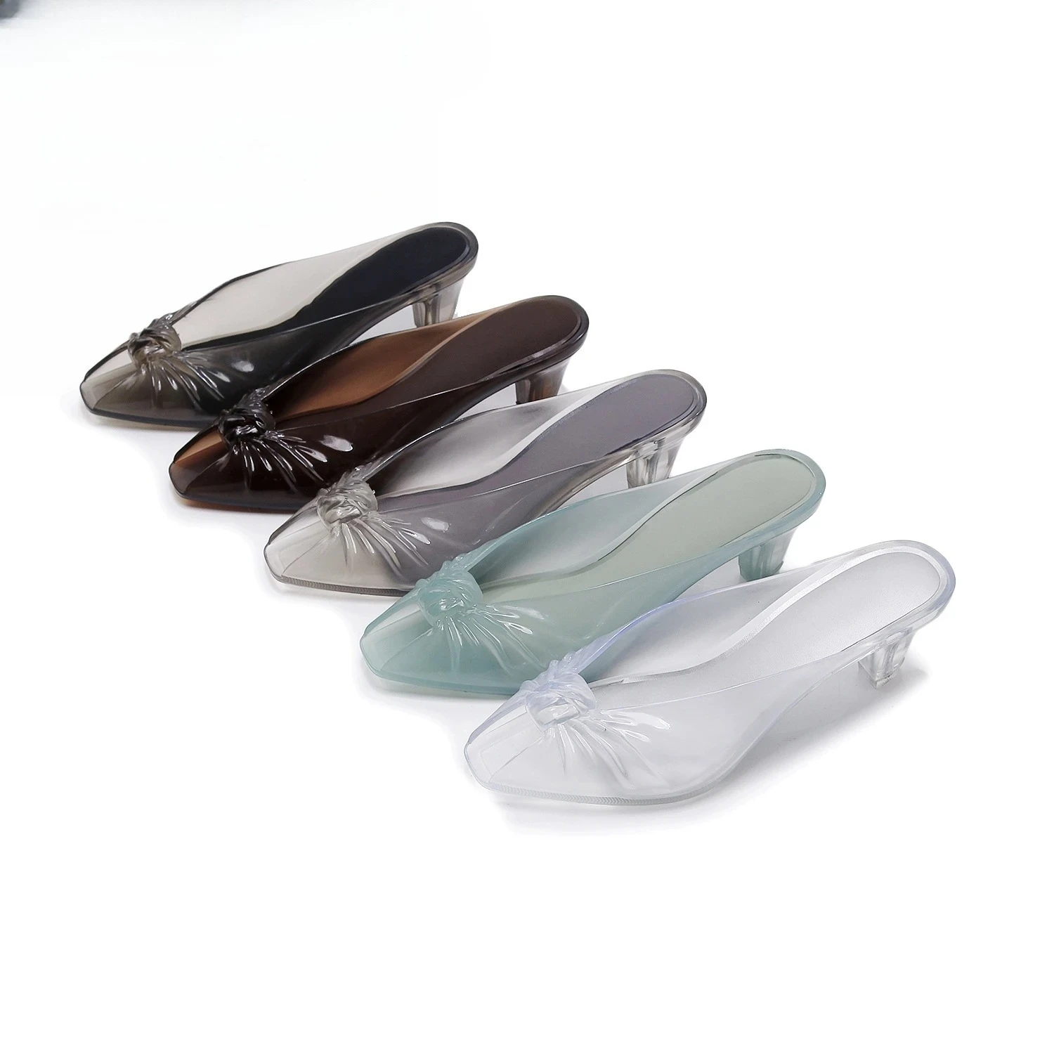 French Style Women's Retro Jelly Shoes Office Ladies Pointed High Heels Crystal Slipper Adult Slim Heels Fish Mouth Beach Slides
French Style Women's Retro Jelly Shoes Office Ladies Pointed High Heels Crystal Slipper Adult Slim Heels Fish Mouth Beach Slides