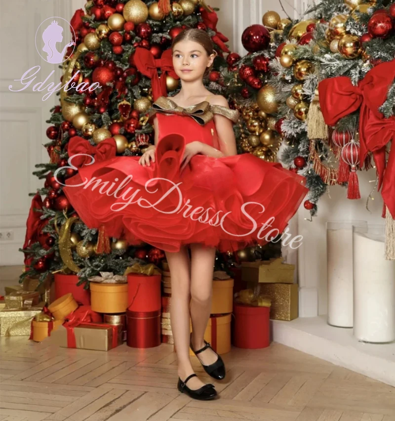 Red Christmas Flower Girl Dress For Wedding Baby Knee Length Mini Puffy Pageant Birthday Party First Communion Princess Gowns
Red Christmas Flower Girl Dress For Wedding Baby Knee Length Mini Puffy Pageant Birthday Party First Communion Princess Gowns
