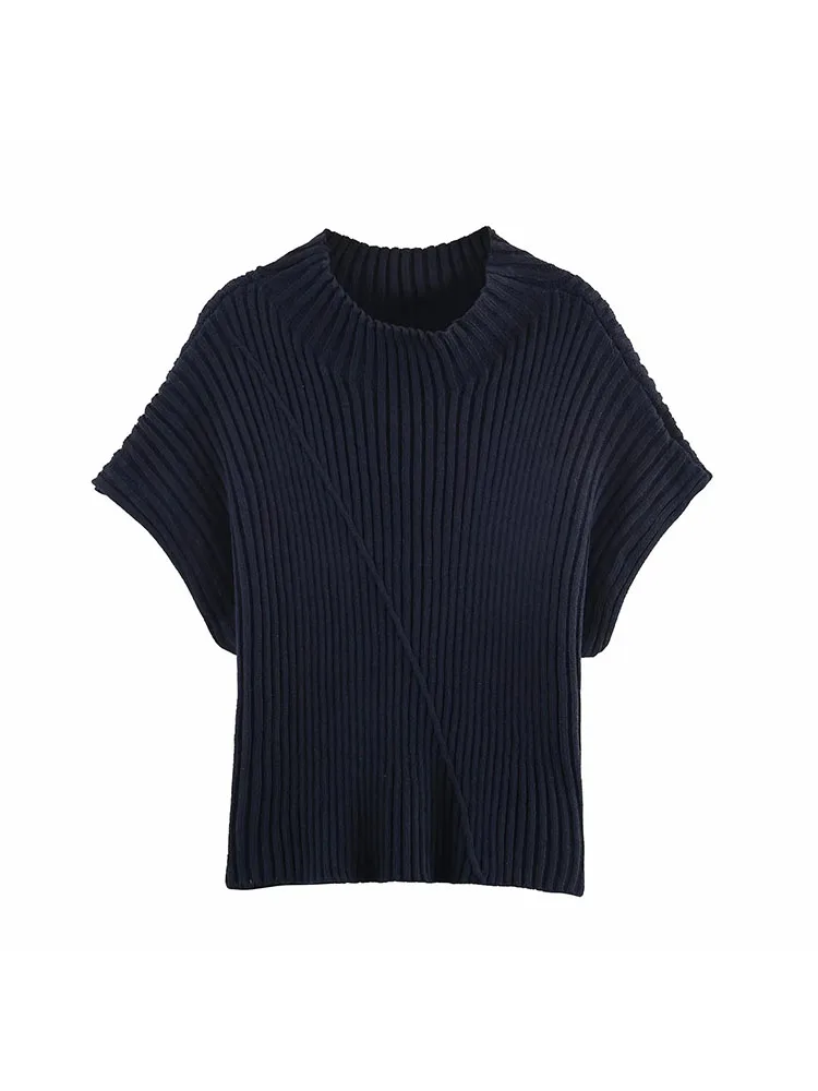 Женский простой вязаный пуловер на осень-зиму 2025 года, женский свитер с круглым вырезом и короткими рукавами, повседневные однотонные универсальные топы
Женский простой вязаный пуловер на осень-зиму 2025 года, женский свитер с круглым вырезом и короткими рукавами, повседневные однотонные универсальные топы