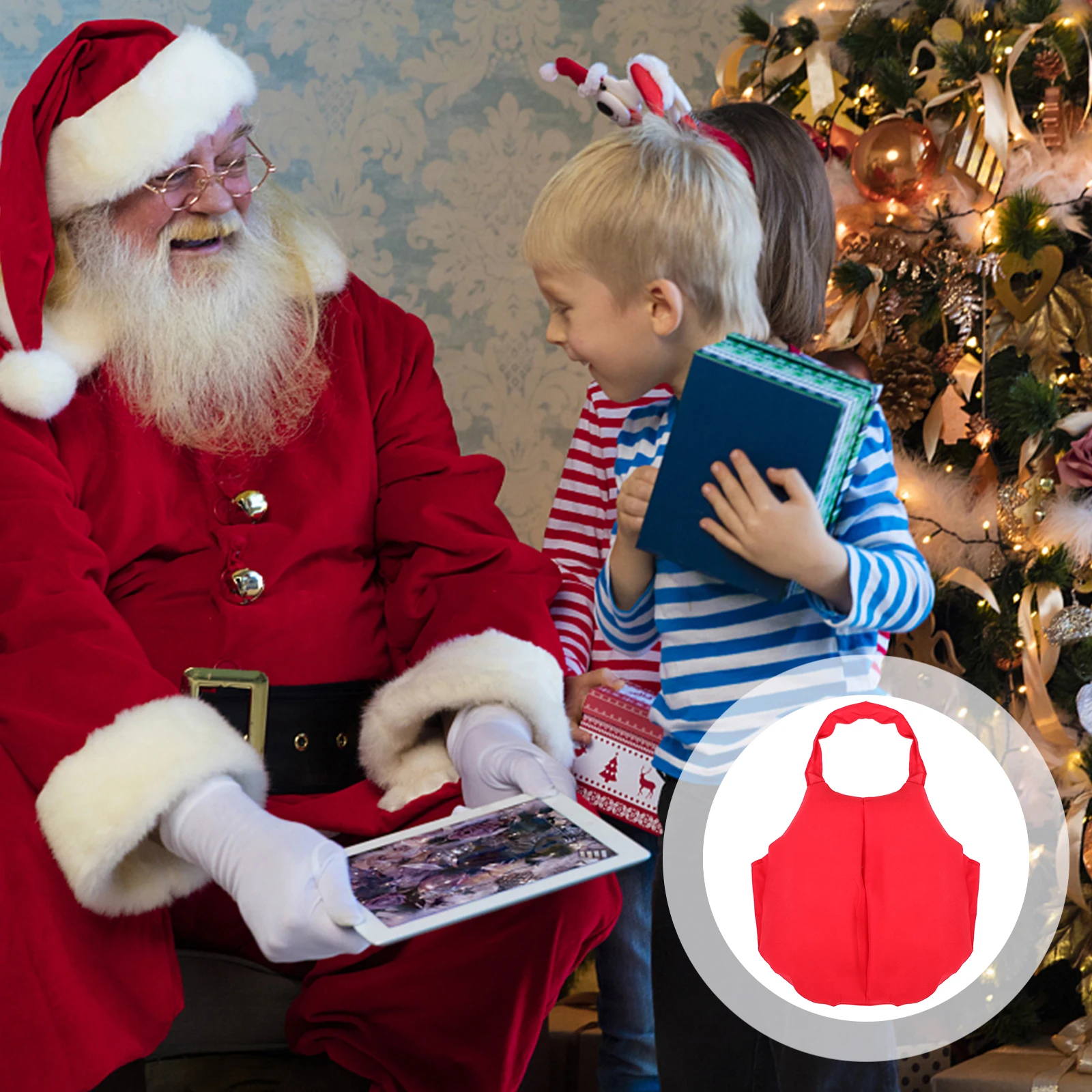 1pc Santa Fake Bell Fat Suit Santa Props Christmas Costumes Cosplay Accessories For Adult Belly Pad Polyester Inflatable Belly
1pc Santa Fake Bell Fat Suit Santa Props Christmas Costumes Cosplay Accessories For Adult Belly Pad Polyester Inflatable Belly
