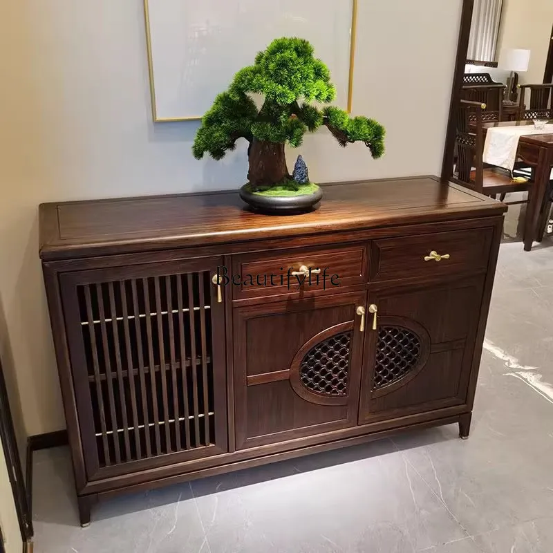 New Chinese Style Ugyen Wood Sideboard Cabinet Modern Minimalist Solid Wood Integrated Wall Hallway Storage Cabinet
New Chinese Style Ugyen Wood Sideboard Cabinet Modern Minimalist Solid Wood Integrated Wall Hallway Storage Cabinet