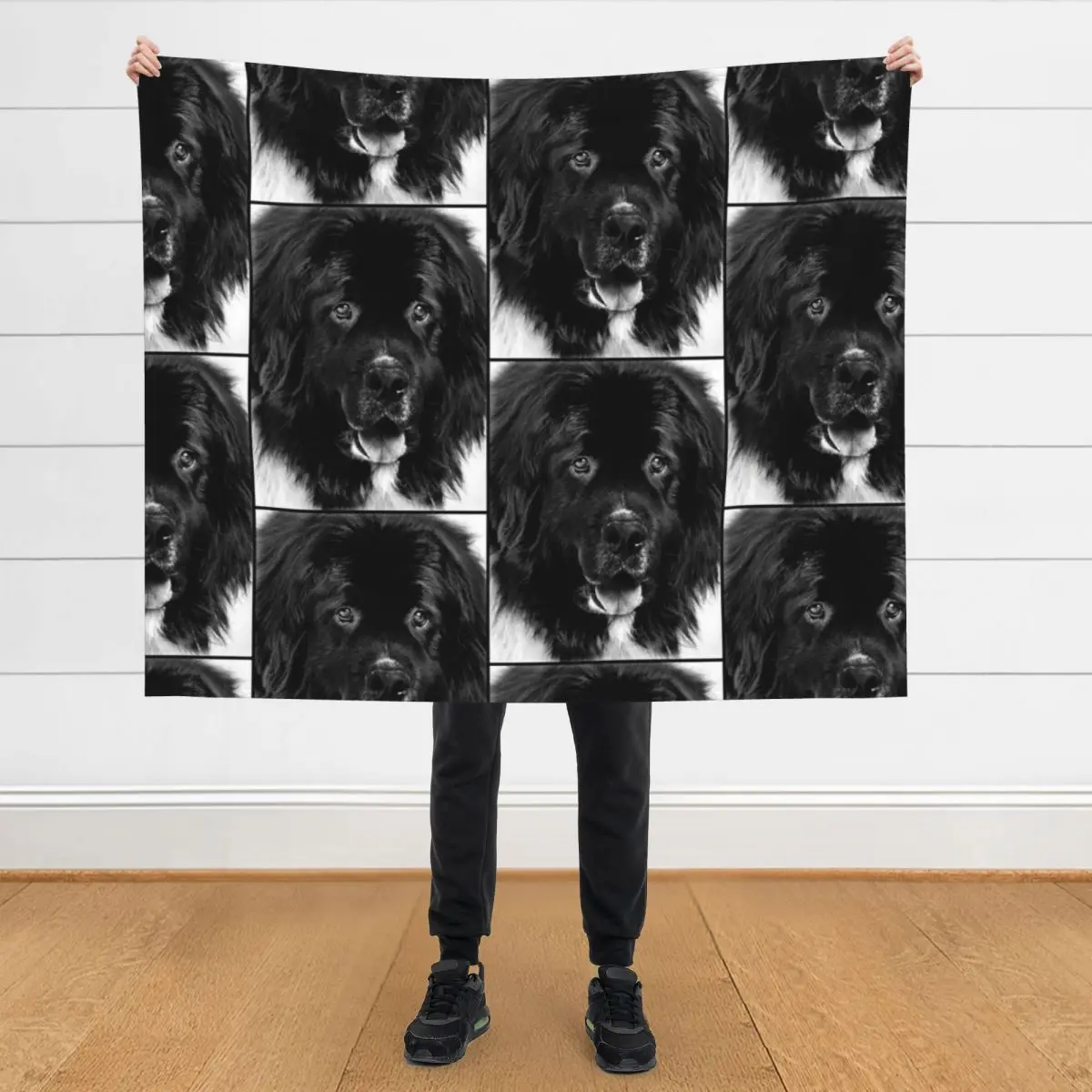 Newfoundland Dog Portrait in Black and White Throw Blanket christmas gifts blankets ands Warm Blankets
Newfoundland Dog Portrait in Black and White Throw Blanket christmas gifts blankets ands Warm Blankets