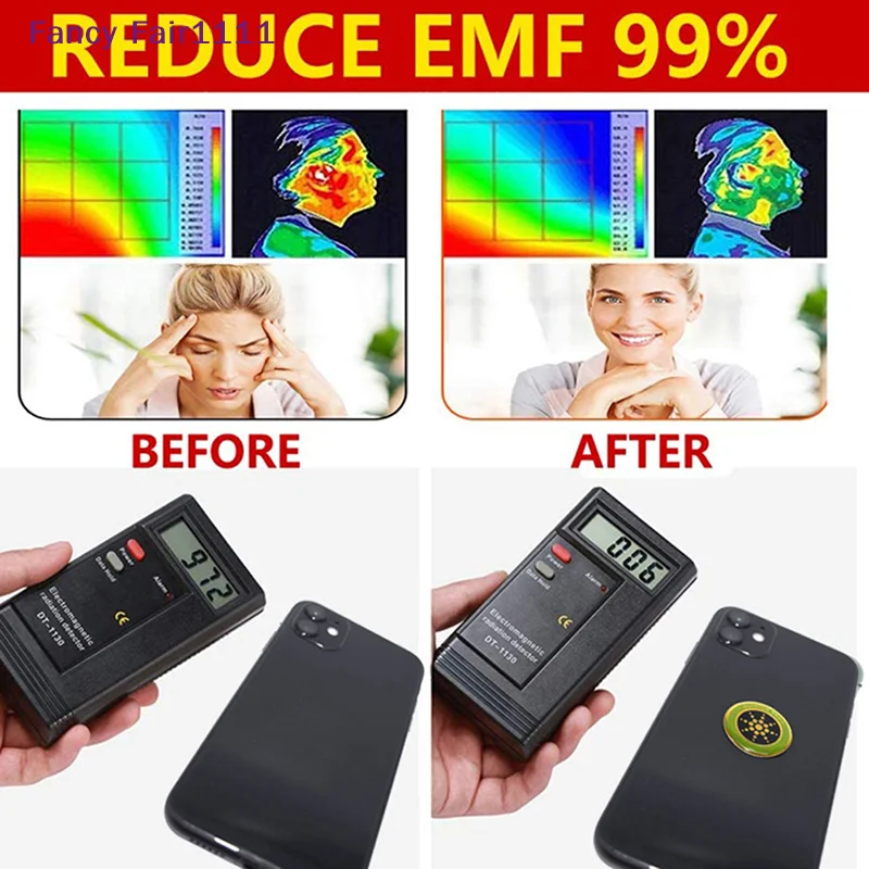 New Universal Anti-Radiation Stickers Mobile Phone Round Quantum Shield Sticker for PC Laptop EMF Protection Sticker
New Universal Anti-Radiation Stickers Mobile Phone Round Quantum Shield Sticker for PC Laptop EMF Protection Sticker