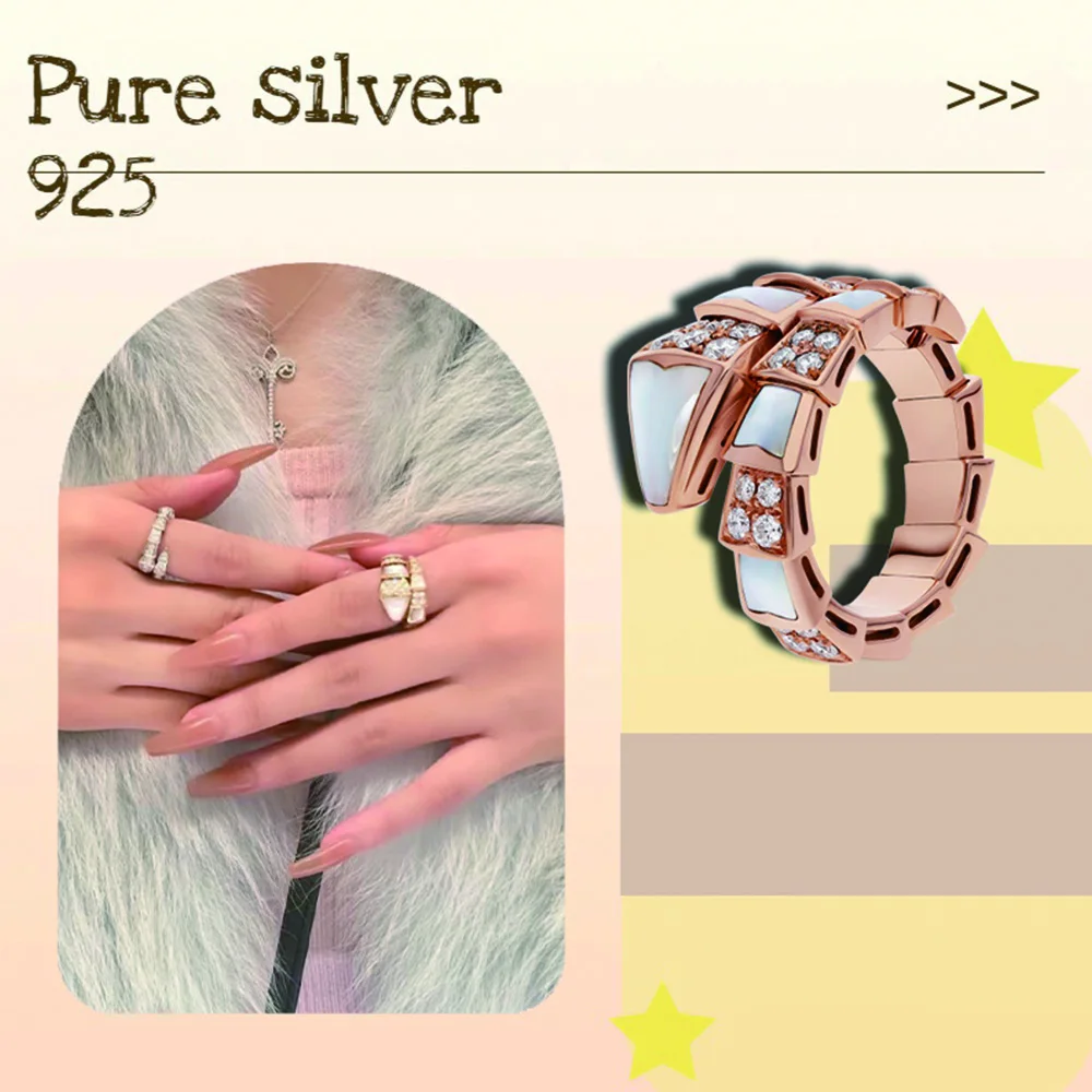 Classic Style Party Eye catching Fashion Snakehead Silver Ring S925 Women's Ring Birthday Gift for Friends
Classic Style Party Eye catching Fashion Snakehead Silver Ring S925 Women's Ring Birthday Gift for Friends