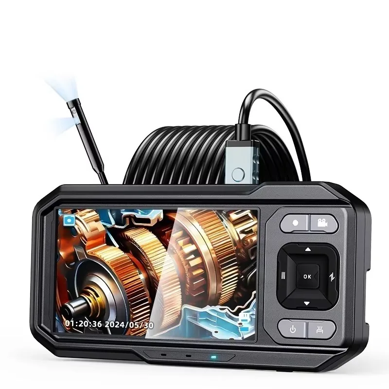 ES02 4.5" IPS Display Dual-Lens Industrial Endoscope 1080P Photo/Video IP67 Waterproof 2X Zoom 8 White LED Lights 4H
ES02 4.5" IPS Display Dual-Lens Industrial Endoscope 1080P Photo/Video IP67 Waterproof 2X Zoom 8 White LED Lights 4H