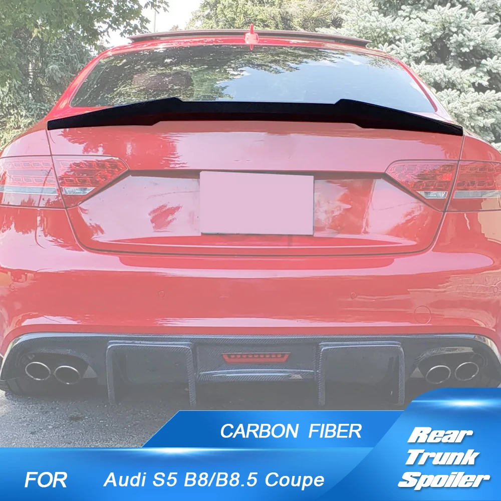 Car Rear Trunk Spoiler Wing For 2008-2017 Audi S5 B8/B8.5 Coupe Real Carbon Fiber Car Racing Boot Wing Lip
Car Rear Trunk Spoiler Wing For 2008-2017 Audi S5 B8/B8.5 Coupe Real Carbon Fiber Car Racing Boot Wing Lip