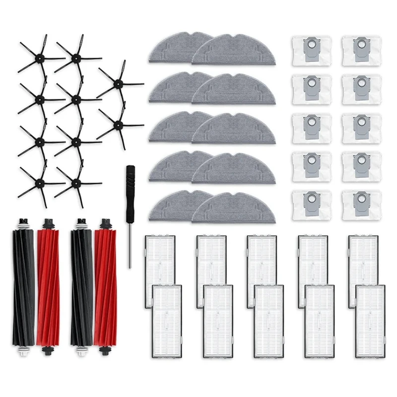 Main Side Brush HEPA Filter Mop Pad Dust Bag Replacement Parts As Shown For Roborock S8 / S8 Pro Ultra / S8+ Robot Vacuum
Main Side Brush HEPA Filter Mop Pad Dust Bag Replacement Parts As Shown For Roborock S8 / S8 Pro Ultra / S8+ Robot Vacuum