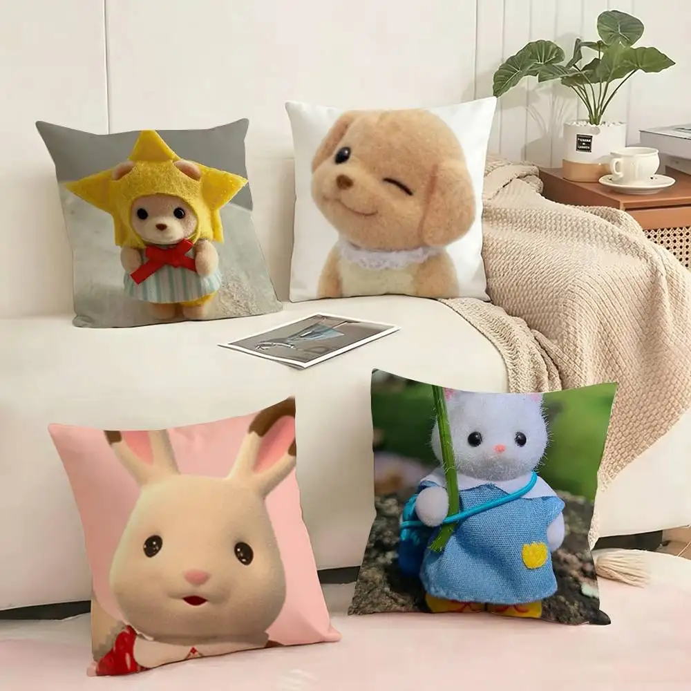 Anime Cute sylvanian F-families Pillow Case Square Double-Sided Sofa Cushion Cover Bedroom Bedside Pillow Gift
Anime Cute sylvanian F-families Pillow Case Square Double-Sided Sofa Cushion Cover Bedroom Bedside Pillow Gift