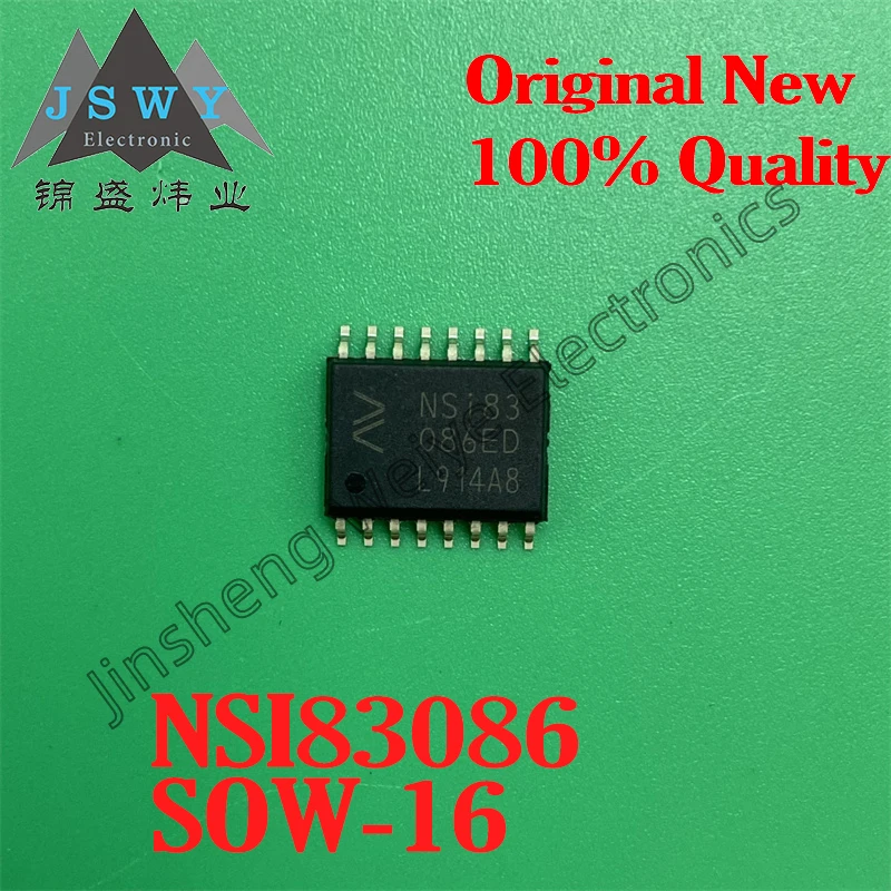 (5/20 pieces) NSI83086E-DSWR NSI83086ED SOW-16 Full-duplex isolated RS-485 transceiver New original stock Electronics 
(5/20 pieces) NSI83086E-DSWR NSI83086ED SOW-16 Full-duplex isolated RS-485 transceiver New original stock Electronics