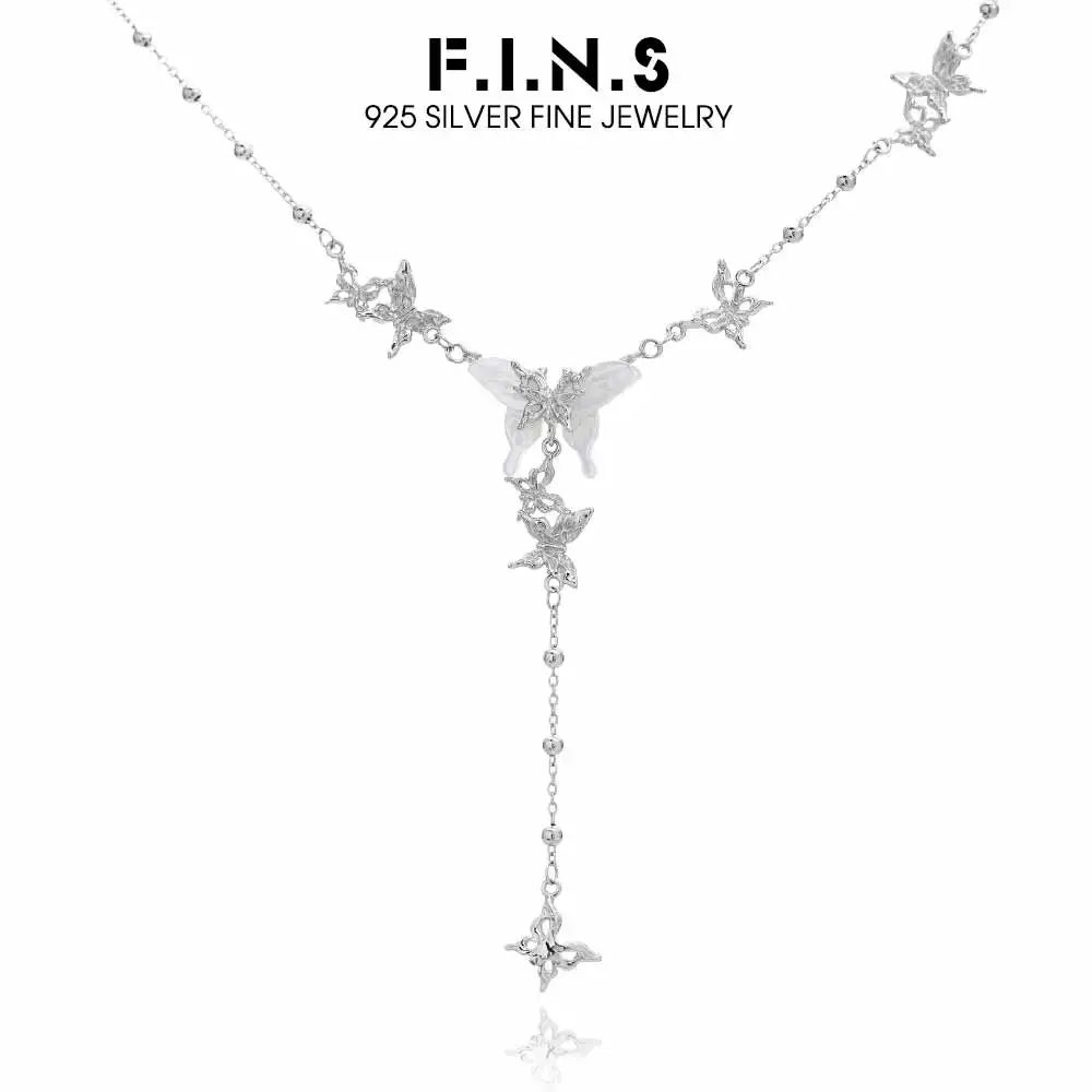 F.I.N.S оригинальное ожерелье из стерлингового серебра S925, подвески, женские элегантные белые ракушки, бабочка, цепочка на ключицу, модные ювелирные изделия
F.I.N.S оригинальное ожерелье из стерлингового серебра S925, подвески, женские элегантные белые ракушки, бабочка, цепочка на ключицу, модные ювелирные изделия