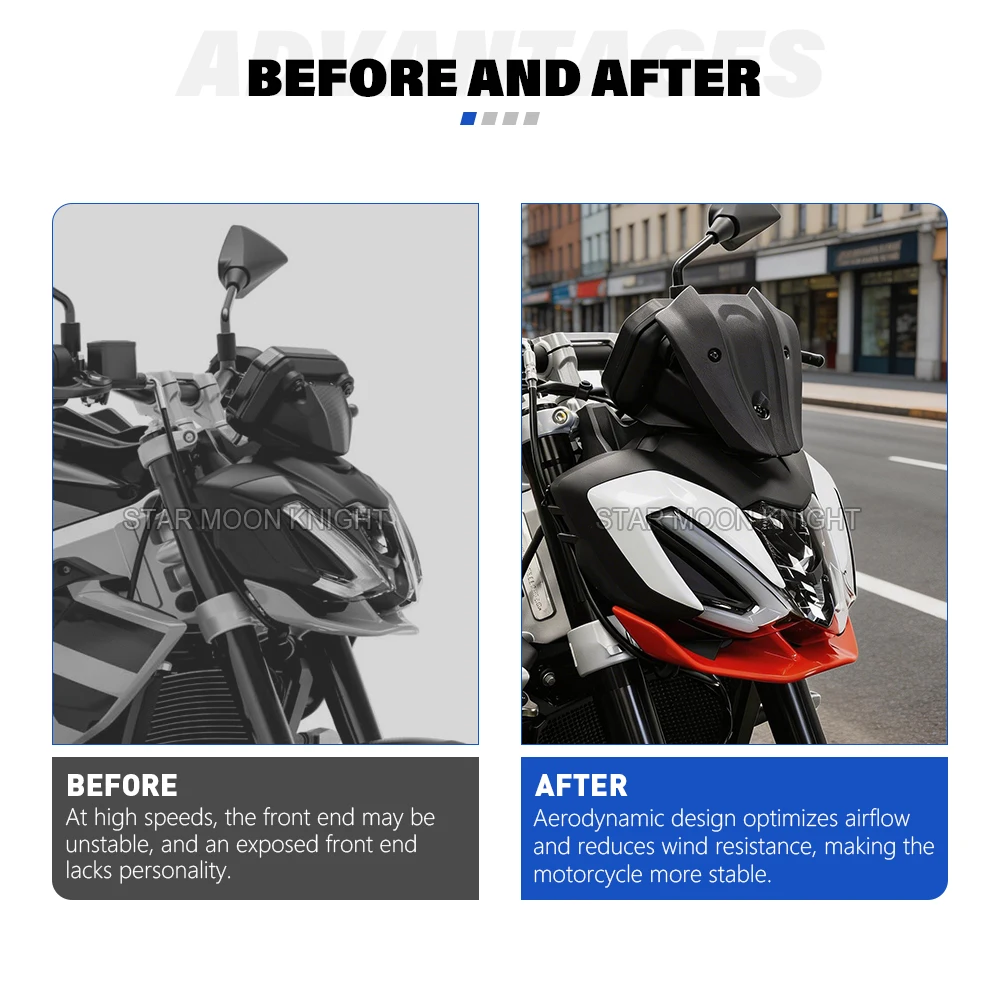 Mini Windshield Windscreen Front Small Fly Screen Deflector Fairing For Aprilia Tuono 457 Tuono457 2025- Motorcycle Accessories
Mini Windshield Windscreen Front Small Fly Screen Deflector Fairing For Aprilia Tuono 457 Tuono457 2025- Motorcycle Accessories