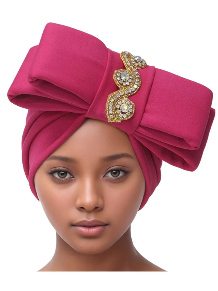 African Headtie Turban Nigeria Auto Gele Head Wraps Auto Gele Women's Turban Cap Wedding Geles Muslim Head Wraps Bonnet 2025 New
African Headtie Turban Nigeria Auto Gele Head Wraps Auto Gele Women's Turban Cap Wedding Geles Muslim Head Wraps Bonnet 2025 New