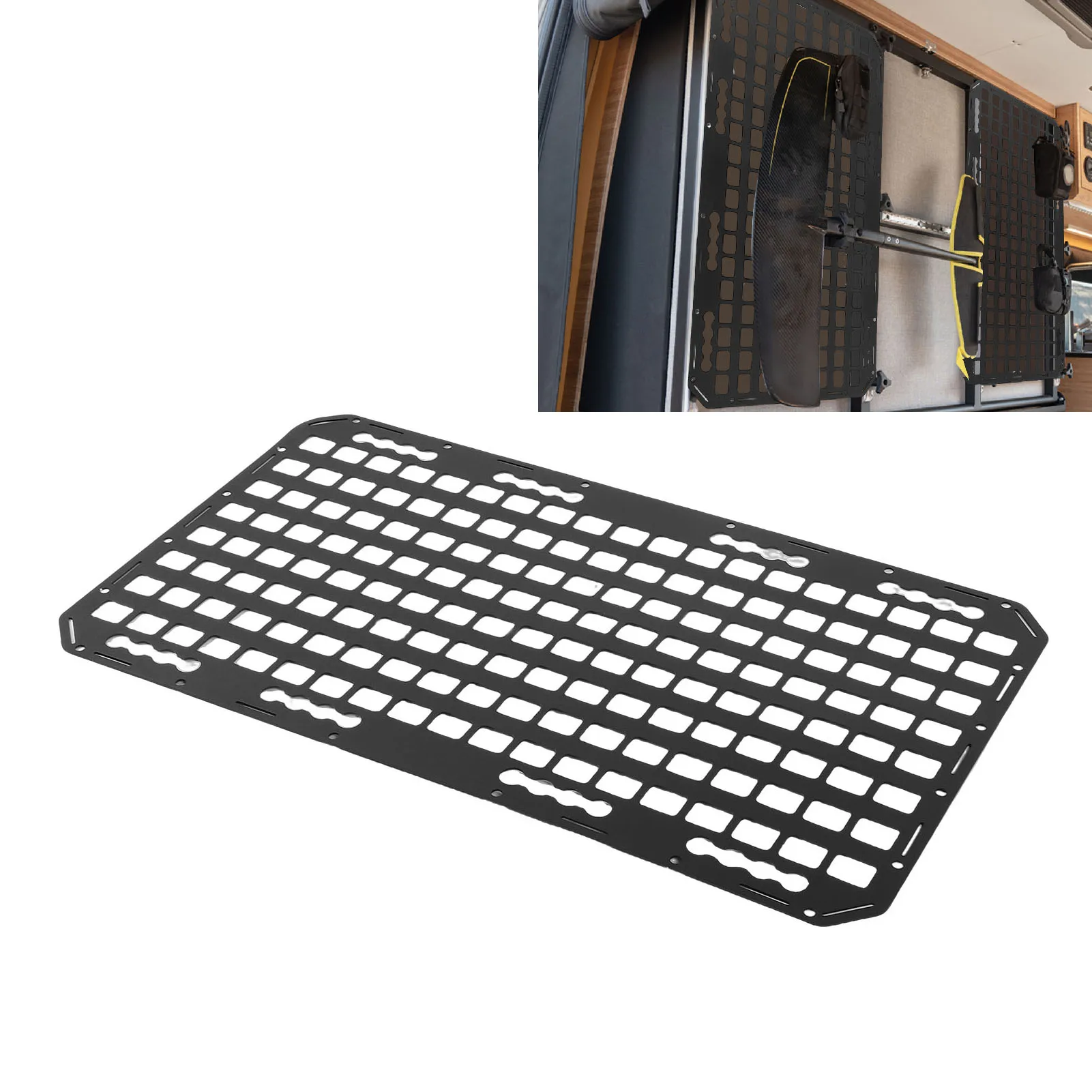 Truck Bed Molle Panel 768x432x2mm Aluminum Multifunctional L Track Storage Panel Organizer for Cars SUVs Pickup RVs
Truck Bed Molle Panel 768x432x2mm Aluminum Multifunctional L Track Storage Panel Organizer for Cars SUVs Pickup RVs