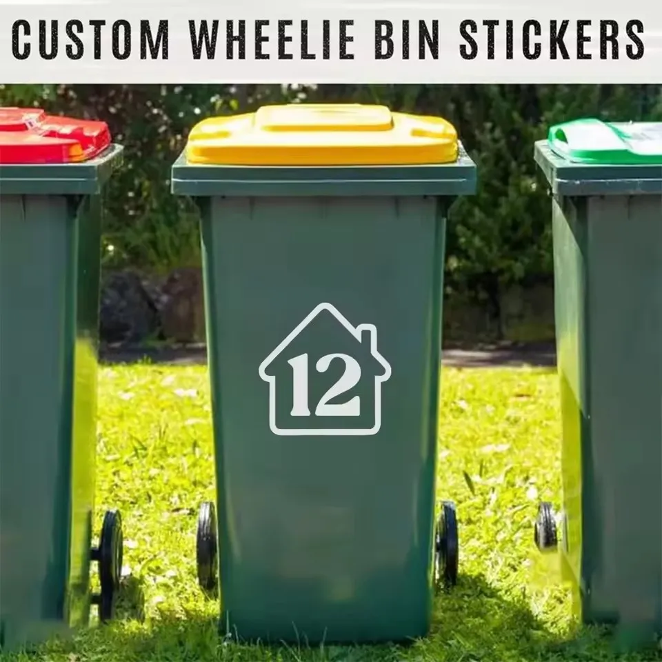 3Pcs Wheelie Bin Vinyl Stickers Personalized Number Container Stickers Removable Custom Street House Outdoor Trash Stickers
3Pcs Wheelie Bin Vinyl Stickers Personalized Number Container Stickers Removable Custom Street House Outdoor Trash Stickers
