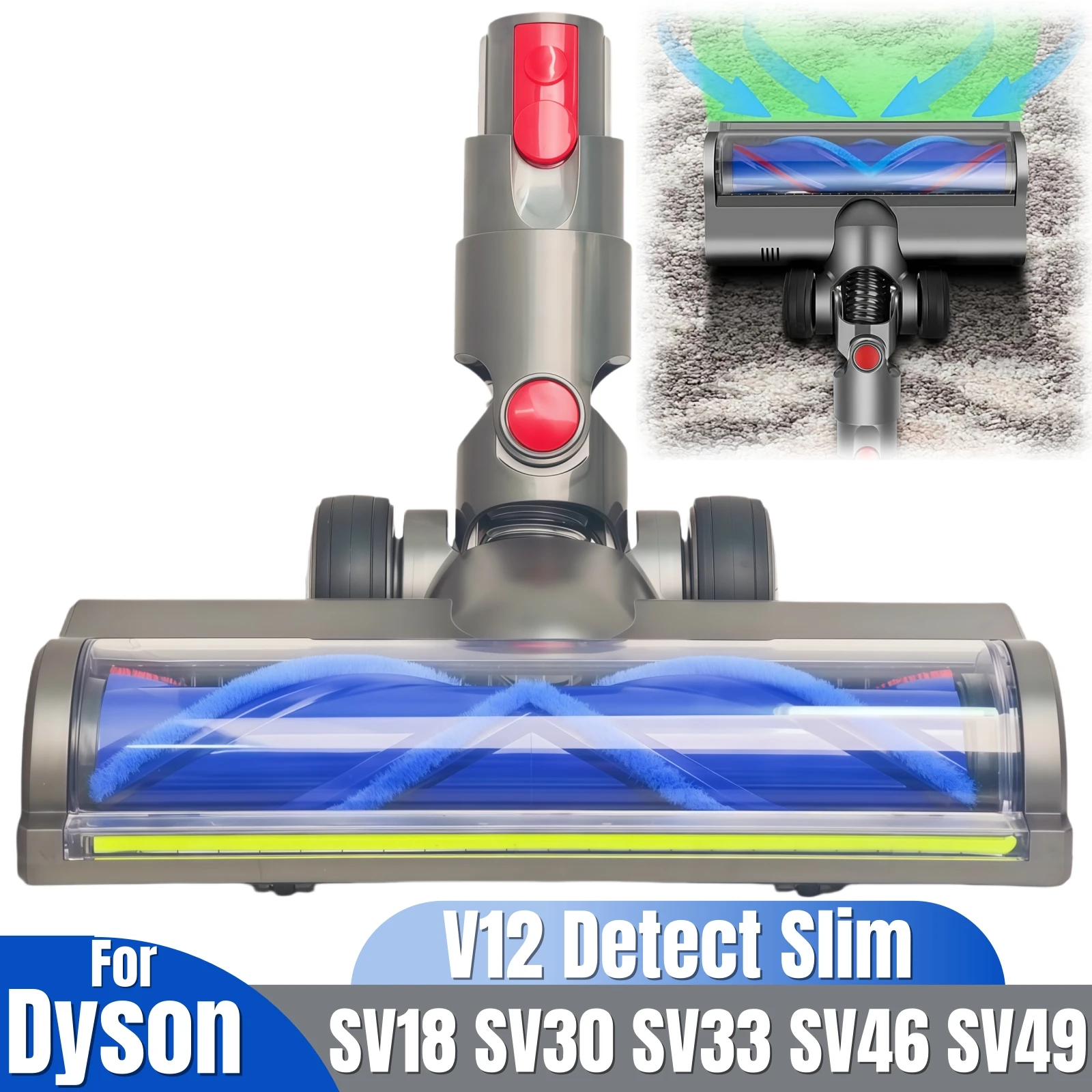 V12 Detect Slim SV18 SV30 For Dyson V12 Slim Vacuum direct drive Roller Cleaner Head Brush Head Vacuum Attachment Quick Release
V12 Detect Slim SV18 SV30 For Dyson V12 Slim Vacuum direct drive Roller Cleaner Head Brush Head Vacuum Attachment Quick Release