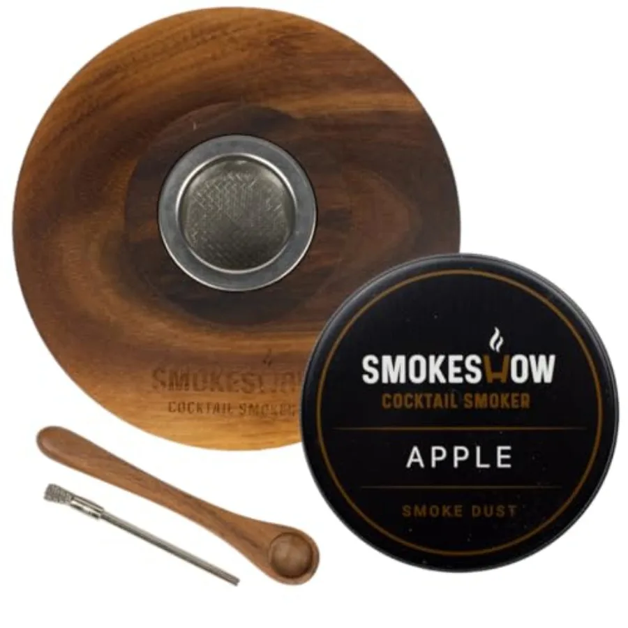 Премиальный коптильщик для коктейлей из орехового дерева с одной банкой древесной стружки объемом 4 унции. Отлично подходит для виски и олд фэшн. Обработано безопасным пищевым составом Nat
Премиальный коптильщик для коктейлей из орехового дерева с одной банкой древесной стружки объемом 4 унции. Отлично подходит для виски и олд фэшн. Обработано безопасным пищевым составом Nat