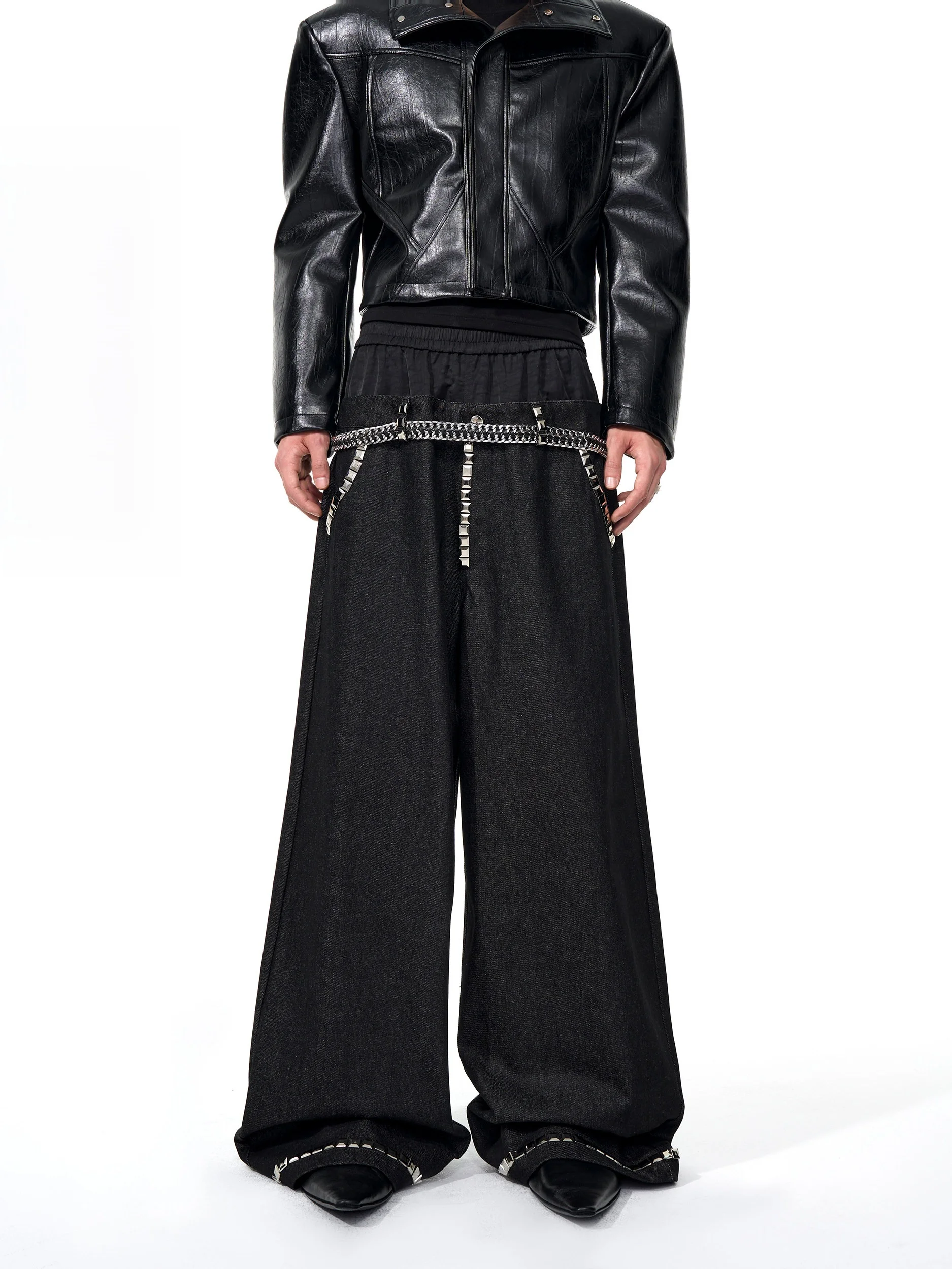 Start Exceed End Men's Original Denim Jeans mid High Waist Patchwork Wide Leg Pants Autumn Faion Youth Casual Loose Fit
Start Exceed End Men's Original Denim Jeans mid High Waist Patchwork Wide Leg Pants Autumn Faion Youth Casual Loose Fit