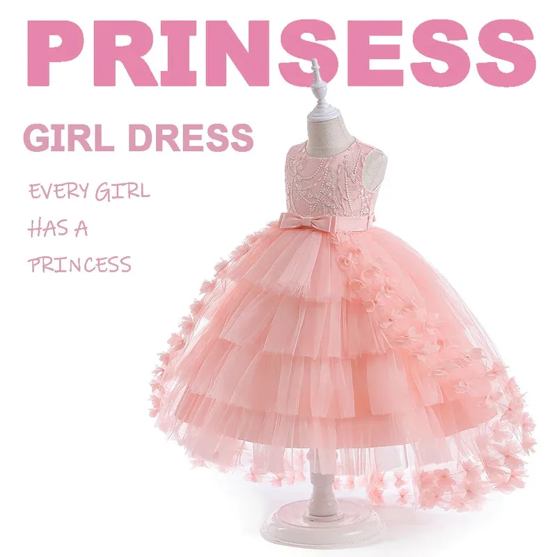 Luxurious Party Dress Girls Tail Lace Fluffy Dress Flower Children Wedding Gown Performance Clothes Magic Witch Role Play Costum
Luxurious Party Dress Girls Tail Lace Fluffy Dress Flower Children Wedding Gown Performance Clothes Magic Witch Role Play Costum