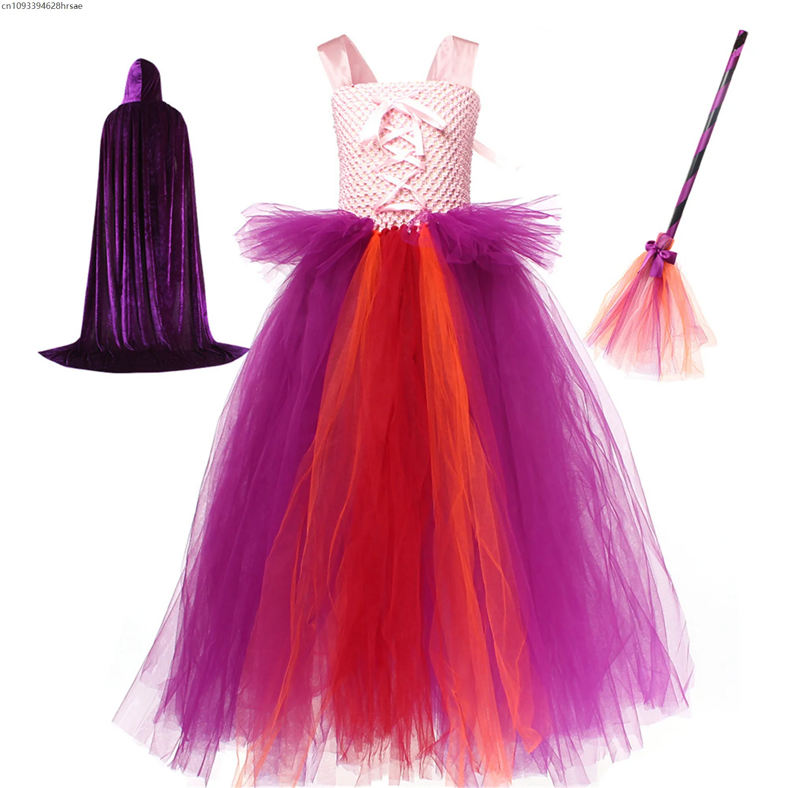 Witch Tutu Dress for Girls Carnival Party Dresses Outfit Cape Cloak Uniform Suit Halloween Costume for Kids Fancy Clothes
Witch Tutu Dress for Girls Carnival Party Dresses Outfit Cape Cloak Uniform Suit Halloween Costume for Kids Fancy Clothes