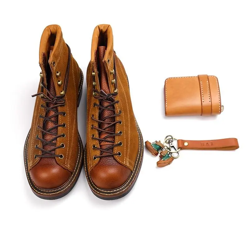 Retro American Boots Men's High Top Briti Sle ort Boots Handmade Genuine Leather Motorcycle Boots Ame a Boots
Retro American Boots Men's High Top Briti Sle ort Boots Handmade Genuine Leather Motorcycle Boots Ame a Boots