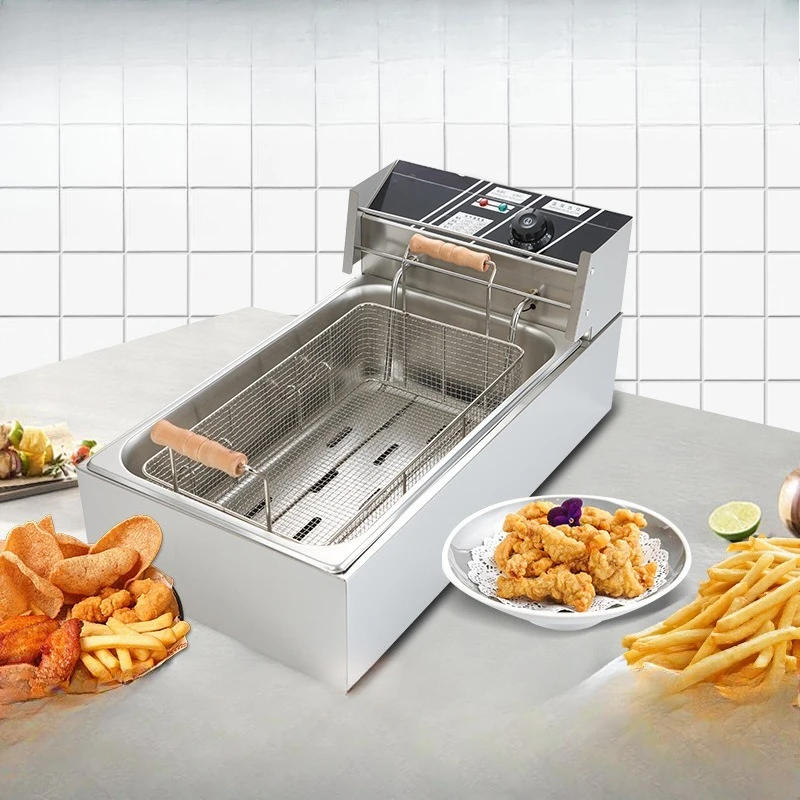 Stainless Steel 12 Electric Fryer Fryer Commercial L Single Cylinder Single Screen European, British and
Stainless Steel 12 Electric Fryer Fryer Commercial L Single Cylinder Single Screen European, British and
