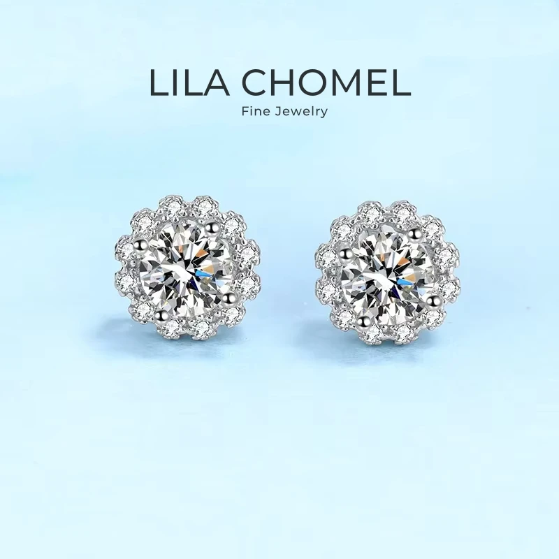 Fine Jewelry Girl 18K White Gold Earplug Stud Earrings for Women Wedding Moissanite Diamond 1ct D Color Daughter Birthday Gift
Fine Jewelry Girl 18K White Gold Earplug Stud Earrings for Women Wedding Moissanite Diamond 1ct D Color Daughter Birthday Gift
