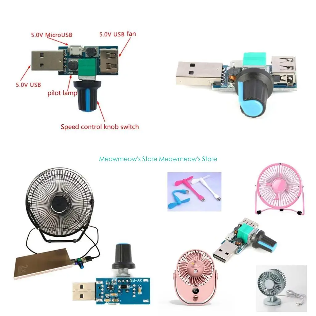 W91A 4-12V 5W Speed Controller Regulator Governor Switches Module for 5V USB Fan
W91A 4-12V 5W Speed Controller Regulator Governor Switches Module for 5V USB Fan