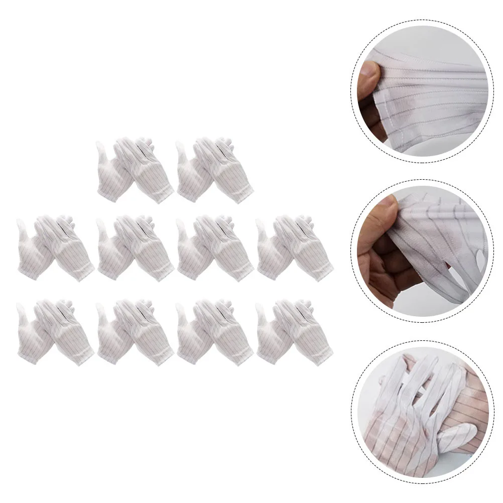 10Pairs Static Protective Gloves Anti Static Work Gloves for Computer Repair Circuit Board Handling Lightweight Ergonomic Palm
10Pairs Static Protective Gloves Anti Static Work Gloves for Computer Repair Circuit Board Handling Lightweight Ergonomic Palm