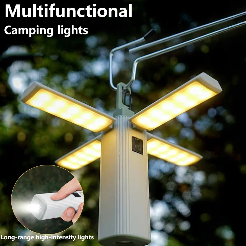 Rechargeable camping light, tent pendant light, multi-functional flashlight, folding flashlight, outdoor portable power bank
Rechargeable camping light, tent pendant light, multi-functional flashlight, folding flashlight, outdoor portable power bank