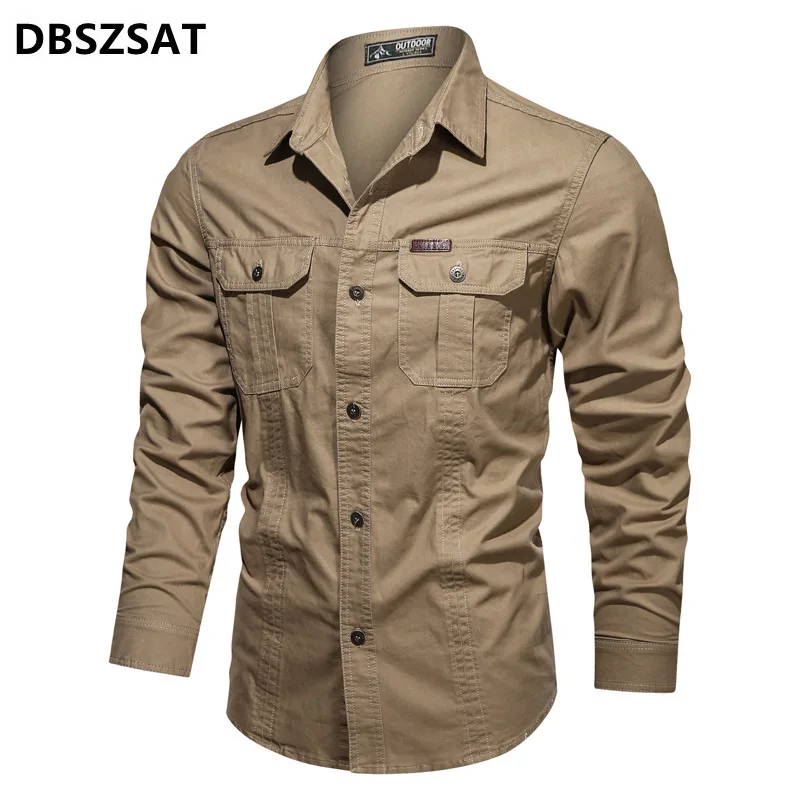 Spring Autumn Long Sleeves Shirts for Men Pure Cotton Fashion Casual Men Shirt Plus Size M-5XL Military Shirt Men Chemise Homme
Spring Autumn Long Sleeves Shirts for Men Pure Cotton Fashion Casual Men Shirt Plus Size M-5XL Military Shirt Men Chemise Homme
