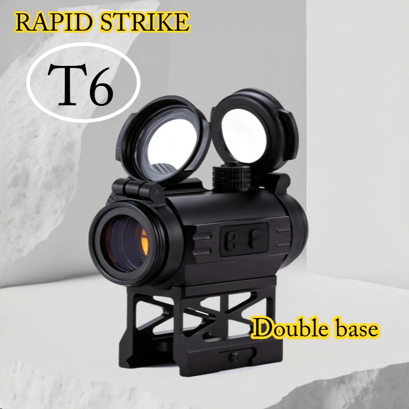 T6 Red Dot Sight 1x20mm Reflex Scope Dual Base Flip Up Lens Optical Toy Model Photo Prop Decoration
T6 Red Dot Sight 1x20mm Reflex Scope Dual Base Flip Up Lens Optical Toy Model Photo Prop Decoration