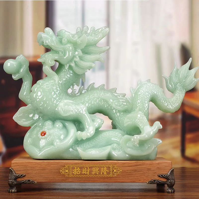 Fengshui Fortune Jade Green Dragon Statue Decoration Items Opening Gift Home Room Mascot Accessories Office Desk Lucky Ornaments
Fengshui Fortune Jade Green Dragon Statue Decoration Items Opening Gift Home Room Mascot Accessories Office Desk Lucky Ornaments