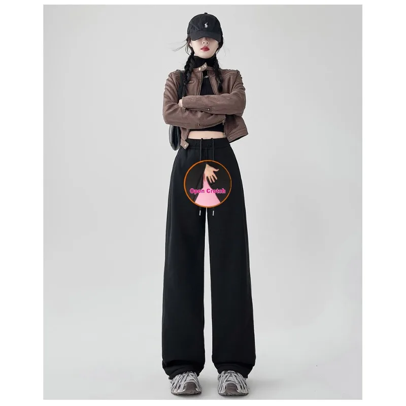 Open Crotch pants Women with Zipper Outdoor Flannel Lined Women Winter New Arrival Thickened Fleece Joggers Casual Petite Wide
Open Crotch pants Women with Zipper Outdoor Flannel Lined Women Winter New Arrival Thickened Fleece Joggers Casual Petite Wide