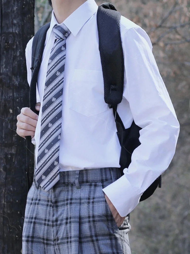 Casual Long Sleeve Men's Shirt Student Uniform Style Autumn Winter Inner Wear Point Collar Versatile Daily Match School Fashion
Casual Long Sleeve Men's Shirt Student Uniform Style Autumn Winter Inner Wear Point Collar Versatile Daily Match School Fashion