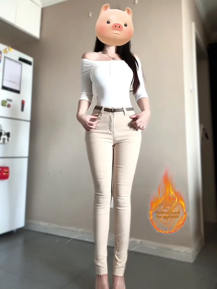 Sexy High Waist Slimming Fce Lined Denim Capri Pants Women's Faionable Bootcut Jeans Autumn Winter High Elastic Cotton S...
Sexy High Waist Slimming Fce Lined Denim Capri Pants Women's Faionable Bootcut Jeans Autumn Winter High Elastic Cotton S...