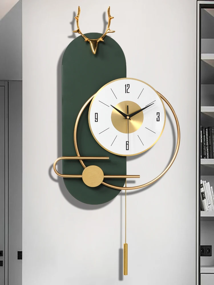 Nordic Luxury Wall Clock Modern Design Swinging Living Room Wall Watch Simple Iron Hanging Clocks Home Wall Decoration Watches
Nordic Luxury Wall Clock Modern Design Swinging Living Room Wall Watch Simple Iron Hanging Clocks Home Wall Decoration Watches