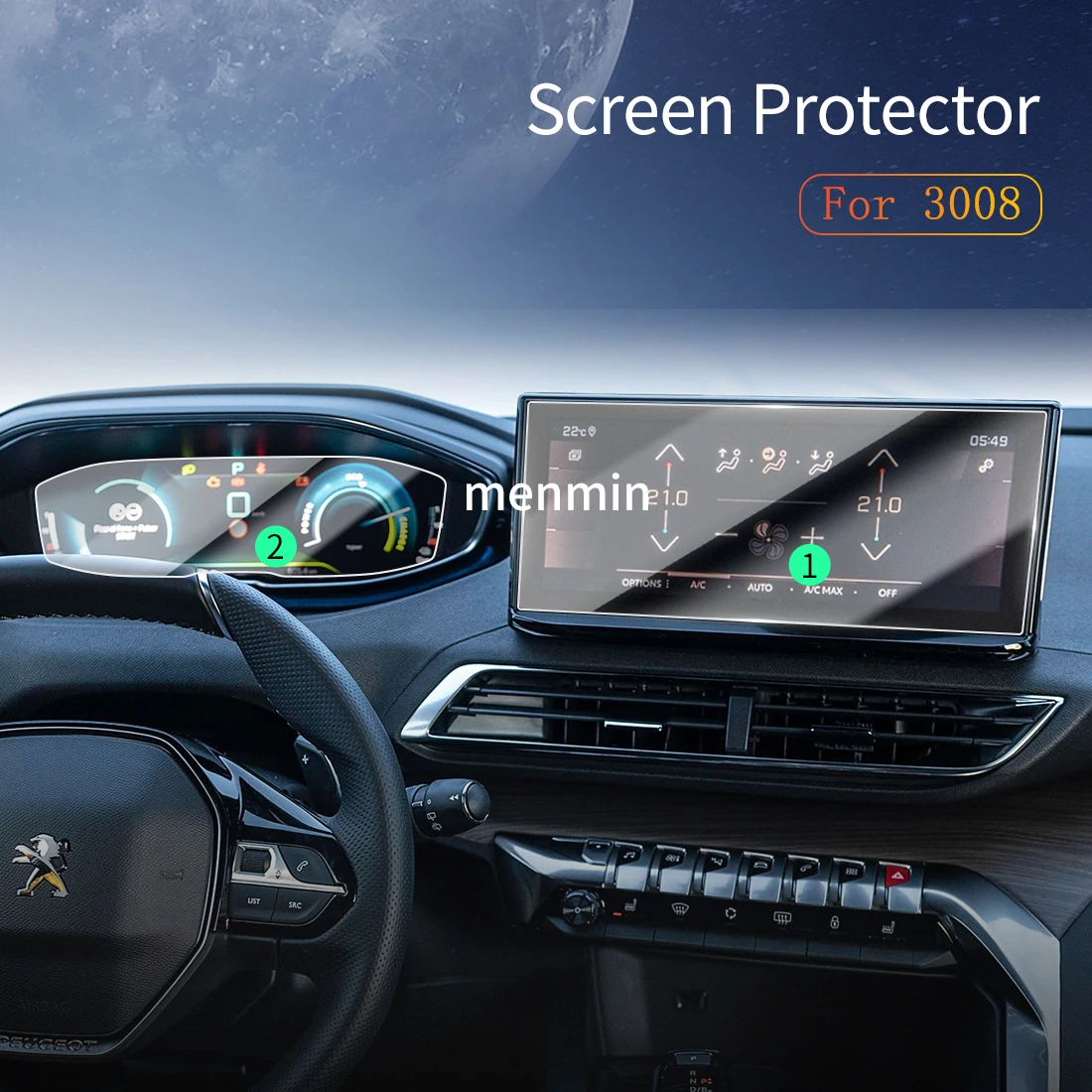 Car Stickers Carplay Mirror Screen Protector Display Tempered Glass Protective Film Vehicle Accessories For PEUGEOT 3008 2024
Car Stickers Carplay Mirror Screen Protector Display Tempered Glass Protective Film Vehicle Accessories For PEUGEOT 3008 2024
