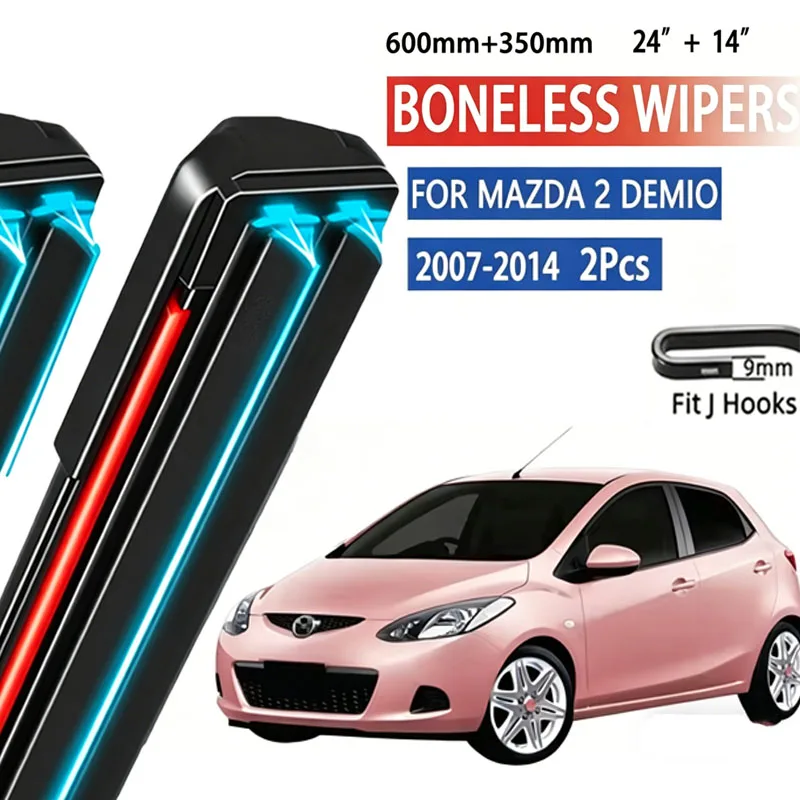 2pcs For Mazda 2 Demio 2007-2014 2008 2009 2010 2011Car Front Wiper Soft Rubber Boneless Wiper HD Quiet Automotive Wiper 24"+14"
2pcs For Mazda 2 Demio 2007-2014 2008 2009 2010 2011Car Front Wiper Soft Rubber Boneless Wiper HD Quiet Automotive Wiper 24"+14"