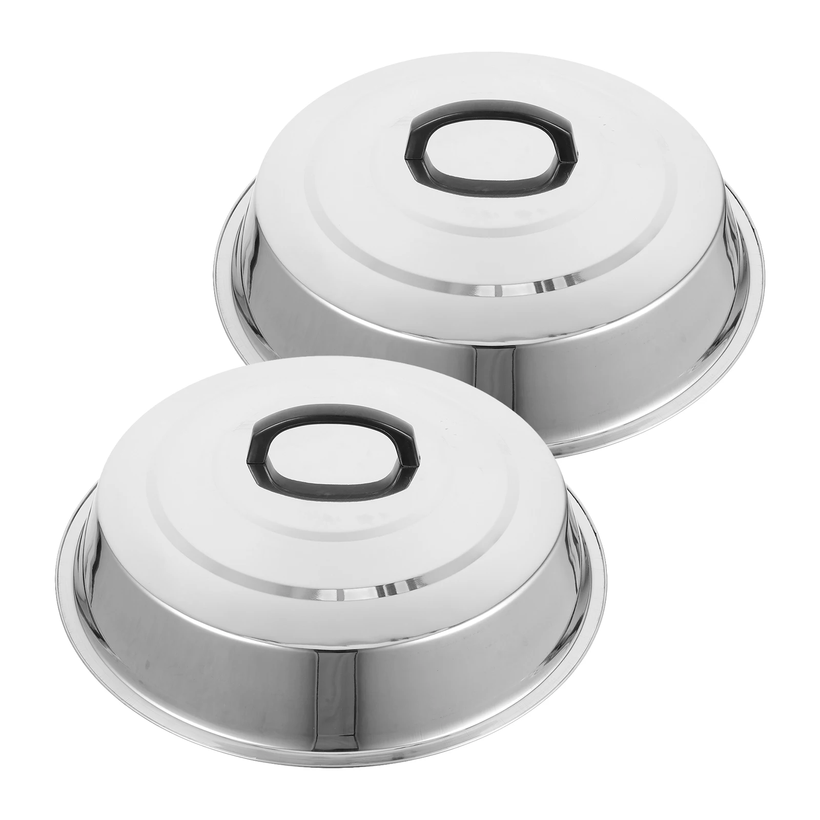 2pcs Wok Cover Frying Pan Lid Stainless Steel Pot Lid Griddle Dome Basting Cover Thickened Large Capacity Oil Splash Guard
2pcs Wok Cover Frying Pan Lid Stainless Steel Pot Lid Griddle Dome Basting Cover Thickened Large Capacity Oil Splash Guard