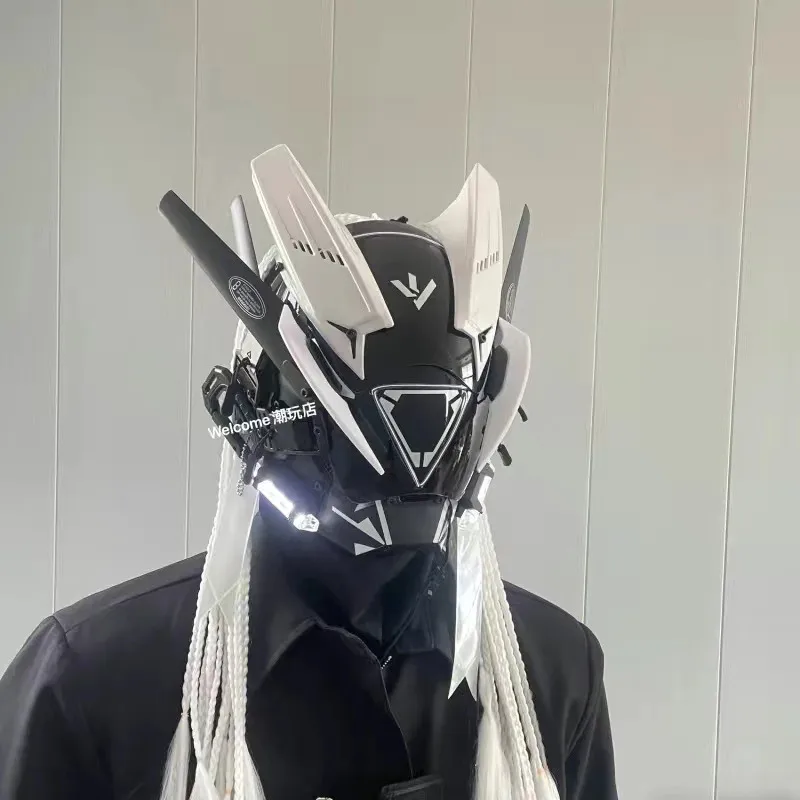 2024 cyberpunk mask trend cosplay accessories personality dark mask role-playing robot meta Universe
2024 cyberpunk mask trend cosplay accessories personality dark mask role-playing robot meta Universe