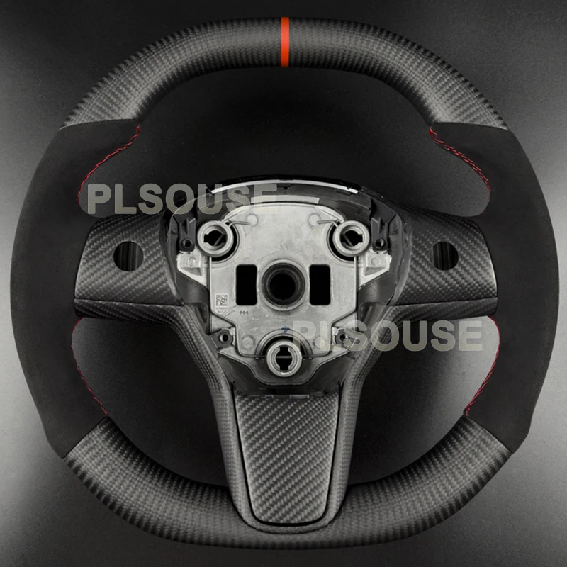 Fit For Tesla Model 3 Model Y 2016 2017 2018 2019 2020 2021 2022 2023 Real Matte Black Carbon Fiber Steering Wheel Customized 
Fit For Tesla Model 3 Model Y 2016 2017 2018 2019 2020 2021 2022 2023 Real Matte Black Carbon Fiber Steering Wheel Customized