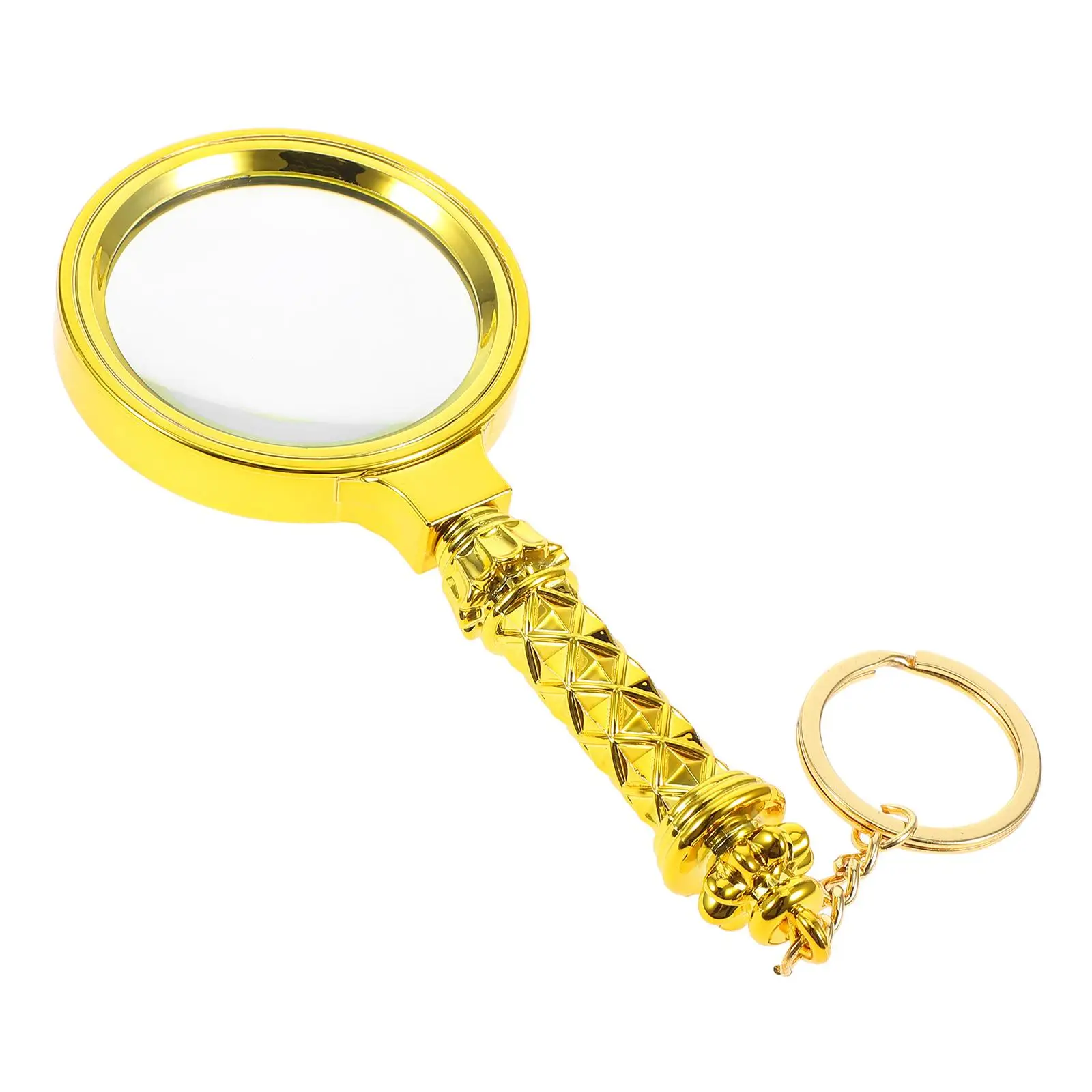 Golden Handheld Magnifier 10x Electroplated Senior for Magnifiers For Craft Work Books Newspapers Mini Plastic Portable Glasses
Golden Handheld Magnifier 10x Electroplated Senior for Magnifiers For Craft Work Books Newspapers Mini Plastic Portable Glasses