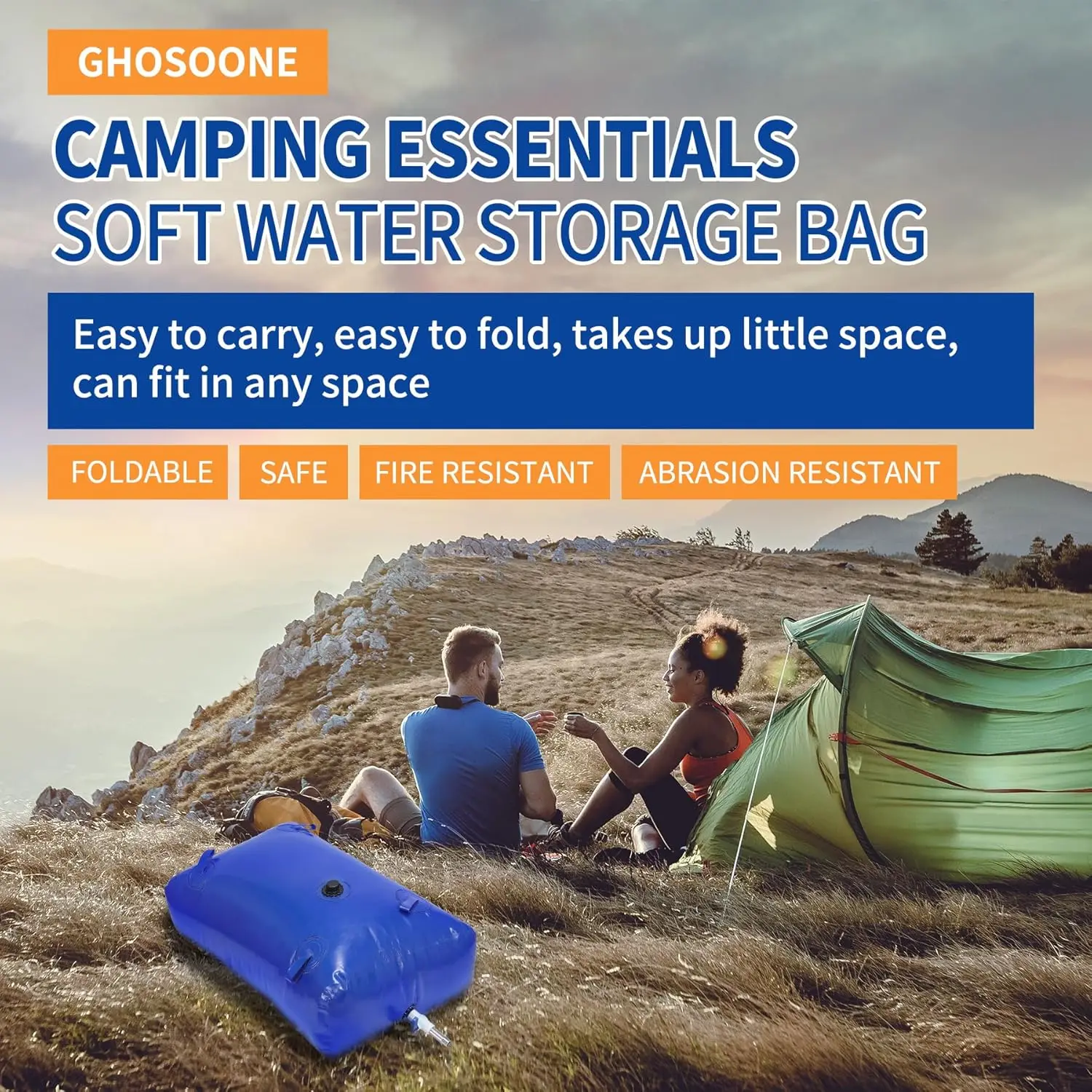 4000 L/1000 Gal Water Bladder Tank, Foldable Portable Water Storage Container, Emergency Water Bag for RV, Truck Bed, Fire Preve
4000 L/1000 Gal Water Bladder Tank, Foldable Portable Water Storage Container, Emergency Water Bag for RV, Truck Bed, Fire Preve