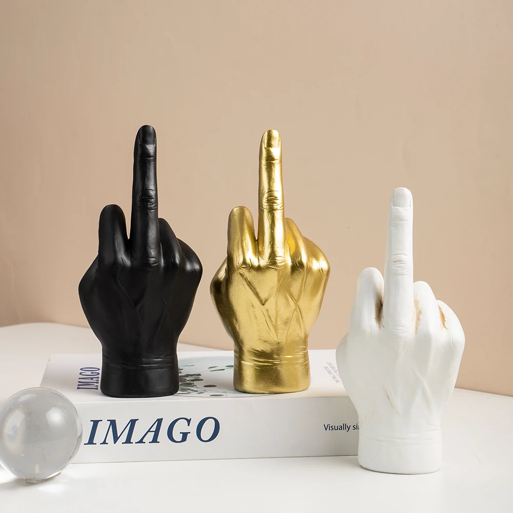 Craft Cute Middle Finger Sculpture Ins-Style Resin Ornament for Desktop Living Room Entryway Small Home Decoration Figurine
Craft Cute Middle Finger Sculpture Ins-Style Resin Ornament for Desktop Living Room Entryway Small Home Decoration Figurine