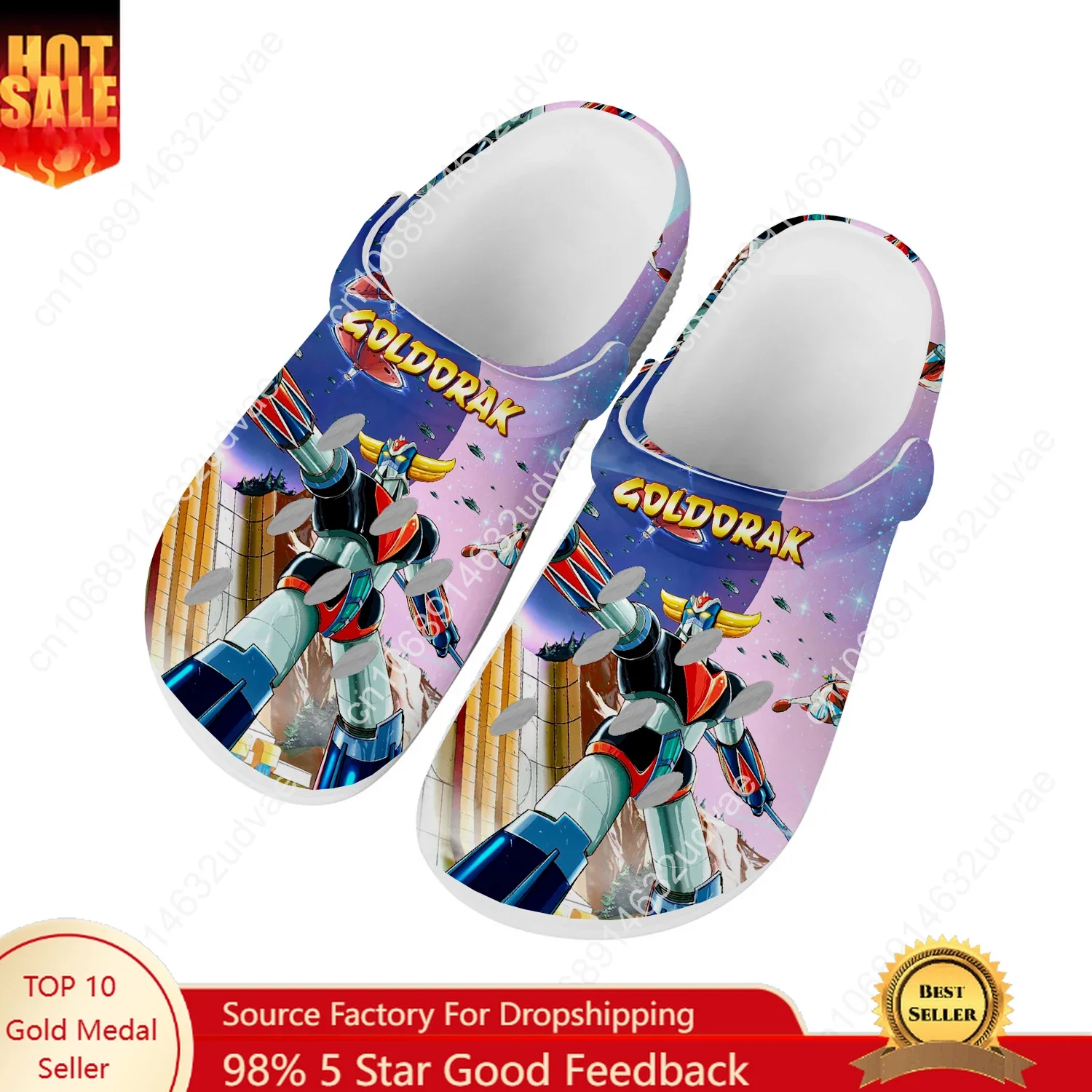 UFO Robot Goldrake Grendizer Water Shoes Mens Womens Comfortable Home Garden Clogs Customizd Sandals Breathable Hole Slippers
UFO Robot Goldrake Grendizer Water Shoes Mens Womens Comfortable Home Garden Clogs Customizd Sandals Breathable Hole Slippers