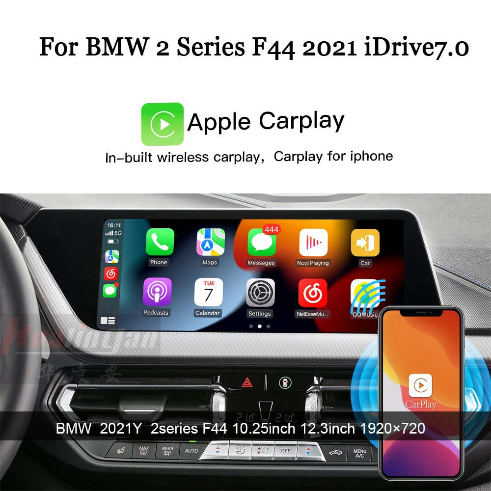 Hualingan 128G Apple CarPlay Android Auto for BMW 2-Series Gran Coupe F44 2021 with YouTube TikTok music
Hualingan 128G Apple CarPlay Android Auto for BMW 2-Series Gran Coupe F44 2021 with YouTube TikTok music