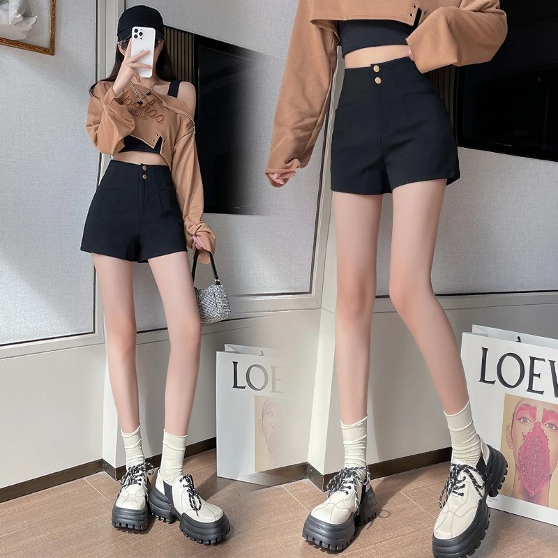 Women's A-Line Wide Leg Shorts High Waist Black Trousers Summer Loose Comfortable Slimming Chic
Women's A-Line Wide Leg Shorts High Waist Black Trousers Summer Loose Comfortable Slimming Chic